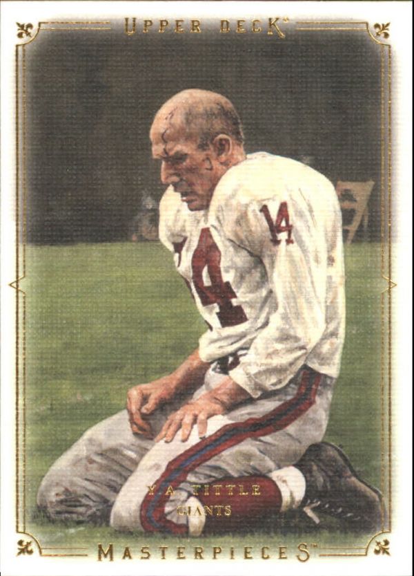 NFL 2008 UD Masterpieces - No 90 - Y.A. Tittle