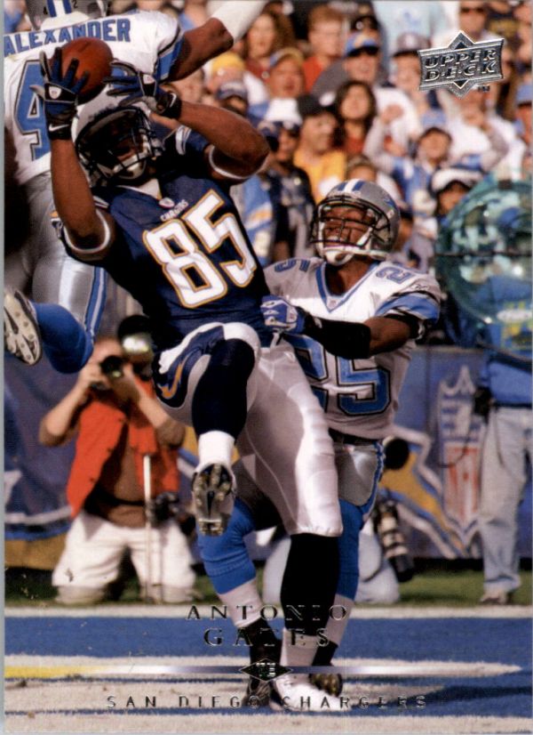 NFL 2008 Upper Deck - No 155 - Antonio Gates