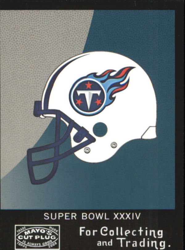 NFL 2008 Topps Mayo Super Bowl Match-ups - No SB34-C - Tennessee Titans