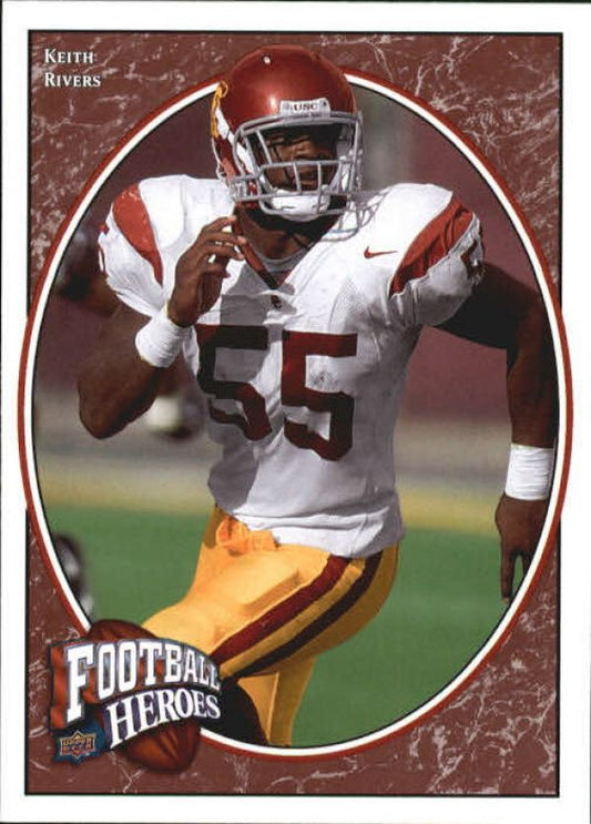 NFL 2008 Upper Deck Heroes - No 166 - Keith Rivers