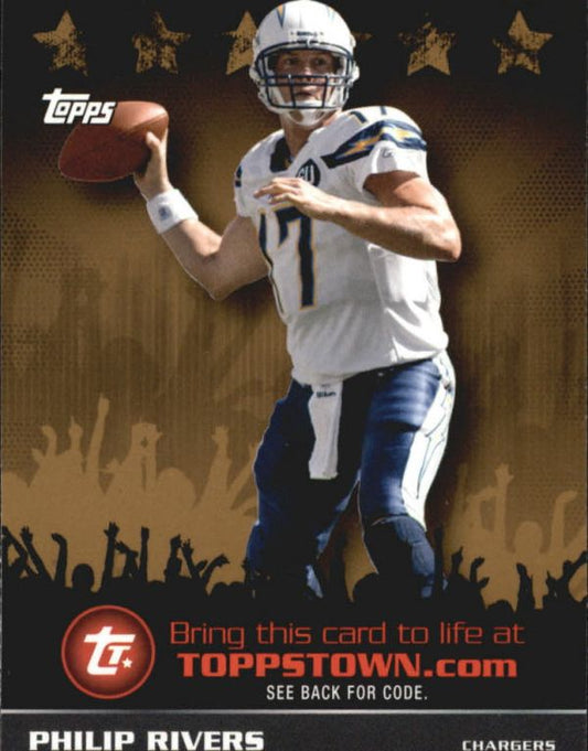 NFL 2009 Topps Topps Town Gold - No TTT8 - Philip Rivers