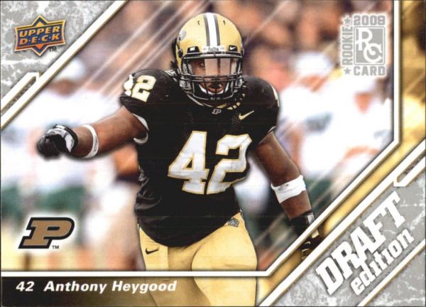 NFL 2009 Upper Deck Draft Edition Brown - No 65 - Anthony Heygood