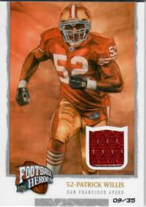 NFL 2008 Upper Deck Heroes Jerseys Gold - No. 73 - Patrick Willis