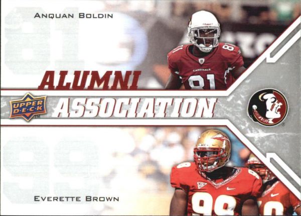 NFL 2009 Upper Deck Draft Edition - No 244 - Anquan Boldin / Everette Brown