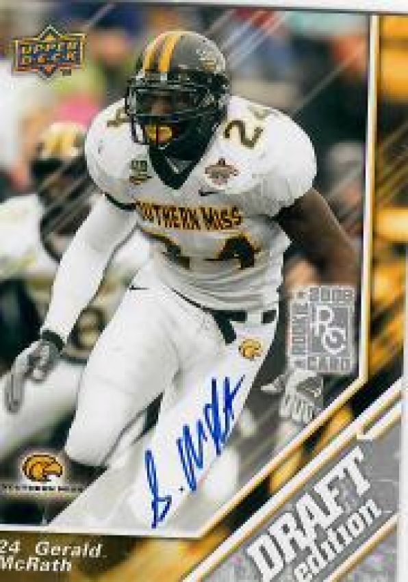 NFL 2009 Upper Deck Draft Edition Autographs Silver - No 135 - Gerald McRath