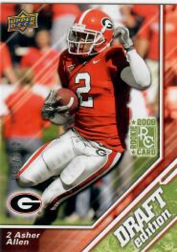 NFL 2009 Upper Deck Draft Edition Green - No. 57 - Asher Allen