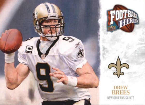 NFL 2009 Upper Deck Heroes - No 418 - Drew Brees