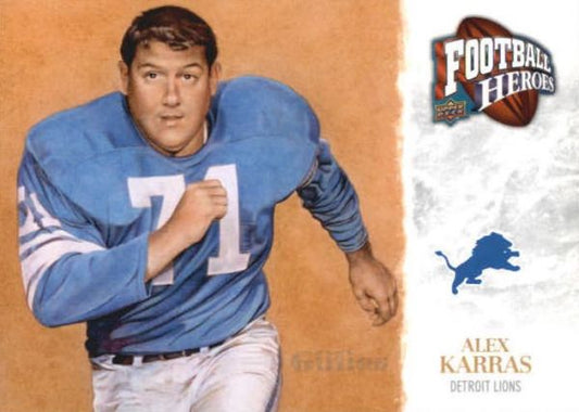 NFL 2009 Upper Deck Heroes - No 436 - Alex Karras