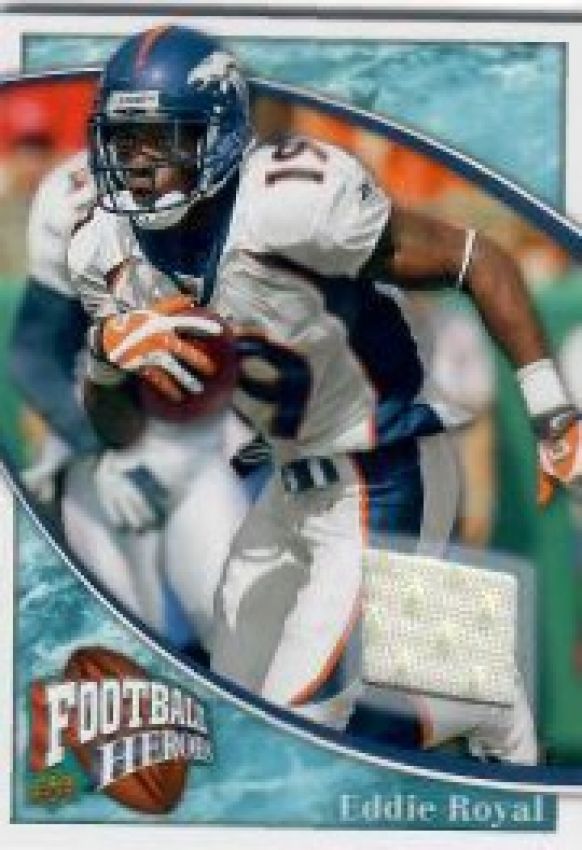 NFL 2009 Upper Deck Heroes Jerseys Retail Blue - No RJ-ER - Eddie Royal