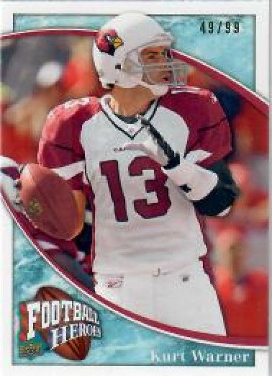 NFL 2009 Upper Deck Heroes Blue - No 87 - Kurt Warner