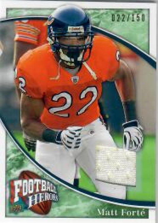 NFL 2009 Upper Deck Heroes Heroes Jerseys Green - No 17 - Matt Forte