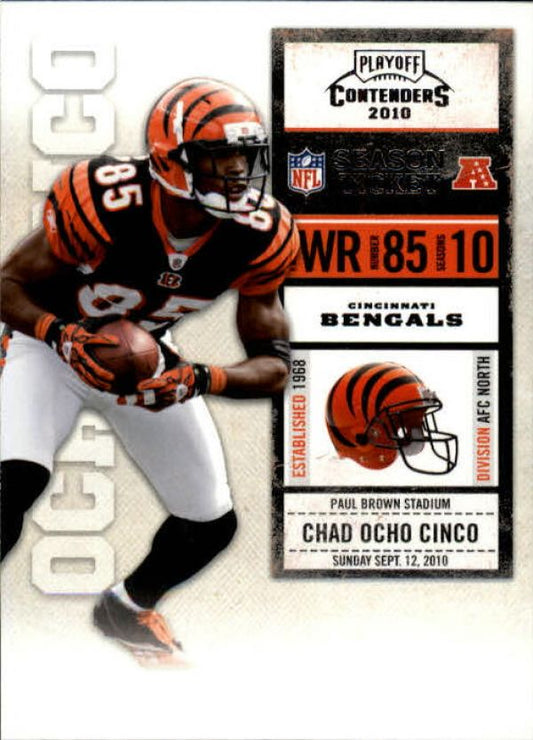 NFL 2010 Playoff Contenders - No 021 - Chad Ocho Cinco