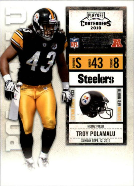 NFL 2010 Playoff Contenders - No 079 - Troy Polamalu