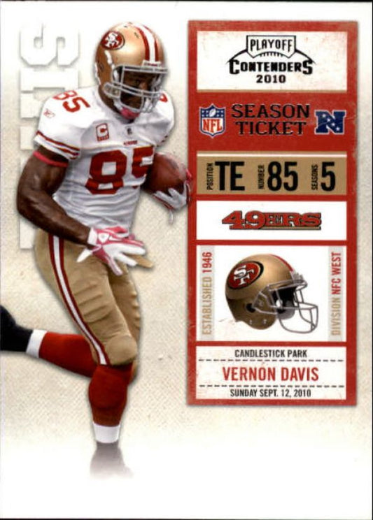 NFL 2010 Playoff Contenders - No 085 - Vernon Davis