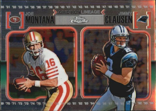 NFL 2010 Topps Chrome Gridiron Lineage - No CGL-MC - Joe Montana / Jimmy Clausen