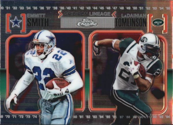 NFL 2010 Topps Chrome Gridiron Lineage - No CGL-ST - Emmitt Smith / LaDainian Tomlinson