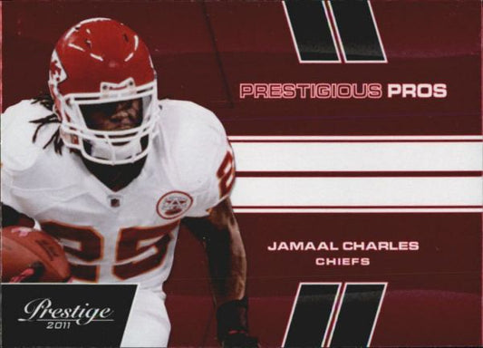 NFL 2011 Prestige Prestigious Pros Red - No 28 - Jamaal Charles