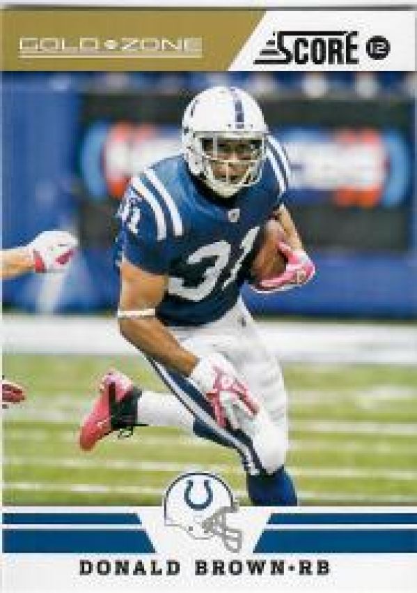 NFL 2012 Score Gold Zone - No. 294 - Donald Brown