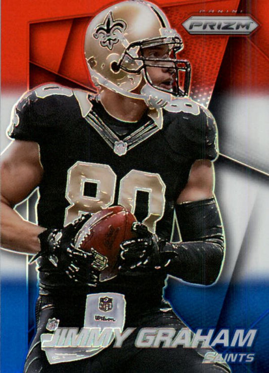NFL 2014 Panini Prizm Prizms Red White and Blue Pulsar - No 19 - Jimmy Graham