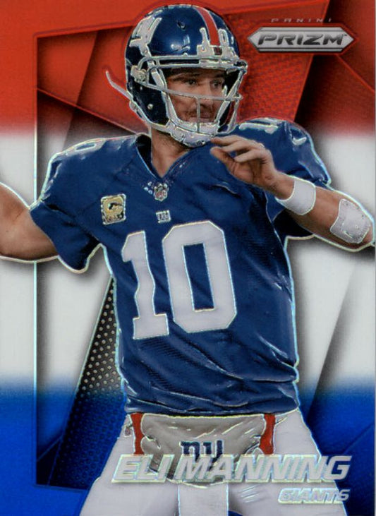 NFL 2014 Panini Prizm Prizms Red White and Blue Pulsar - No 23 - Eli Manning