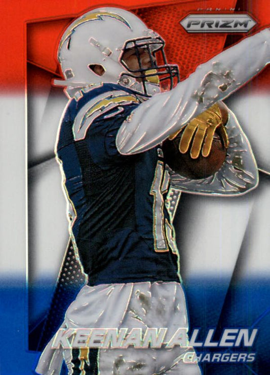 NFL 2014 Panini Prizm Prizms Red White and Blue Pulsar - No 28 - Keenan Allen