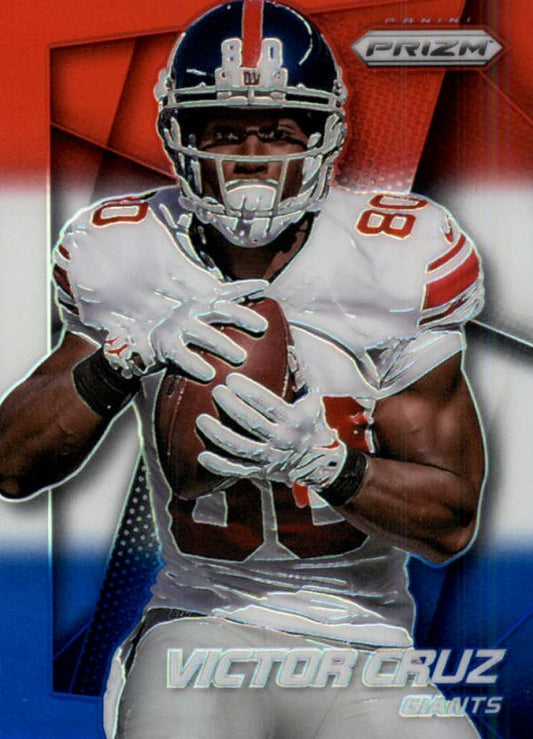 NFL 2014 Panini Prizm Prizms Red White and Blue Pulsar - No 30 - Victor Cruz