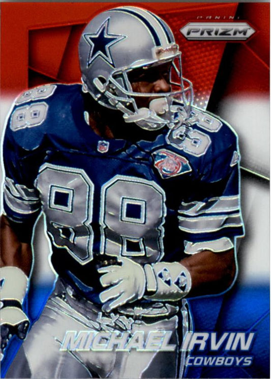 NFL 2014 Panini Prizm Prizms Red White and Blue Pulsar - No 44 - Michael Irvin