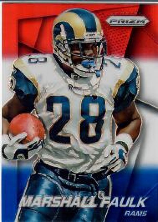 NFL 2014 Panini Prizm Prizms Red White and Blue Pulsar - No 48 - Marshall Faulk