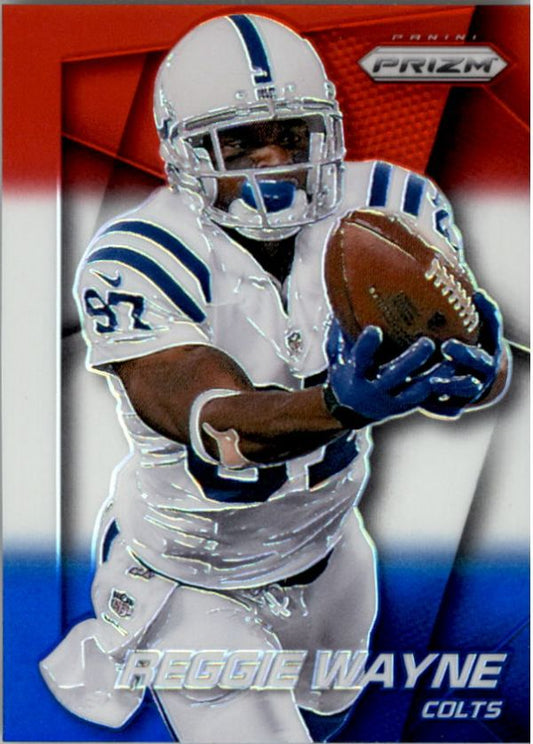 NFL 2014 Panini Prizm Prizms Red White and Blue Pulsar - No 52 - Reggie Wayne