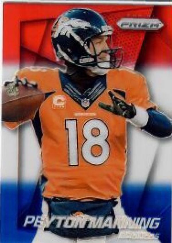 NFL 2014 Panini Prizm Prizms Red White and Blue Pulsar - No 58 - Peyton Manning