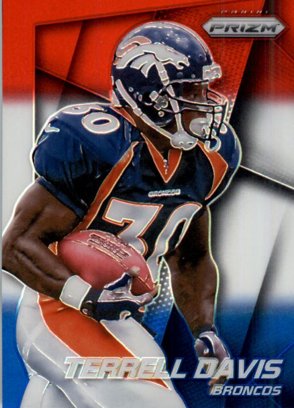 NFL 2014 Panini Prizm Prizms Red White and Blue Pulsar - No 62 - Terrell Davis