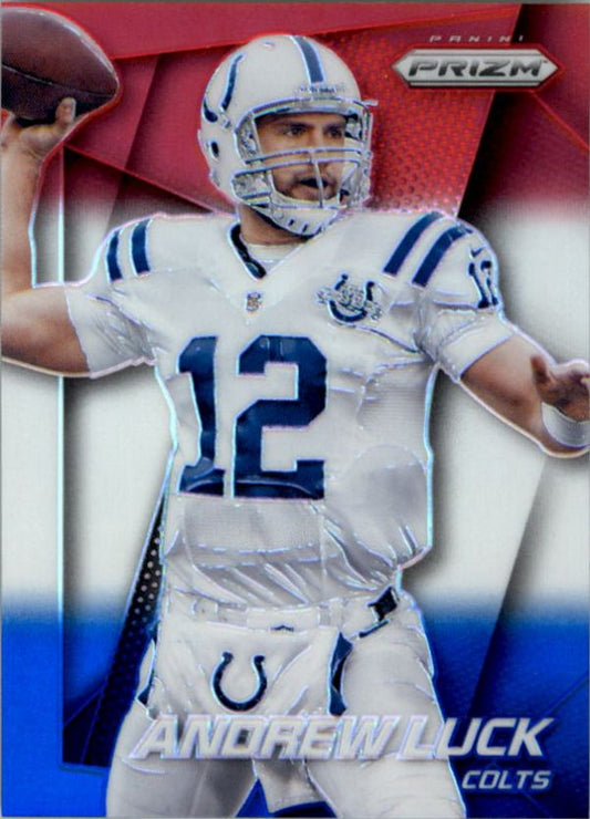 NFL 2014 Panini Prizm Prizms Red White and Blue Pulsar - No 129 - Andrew Luck