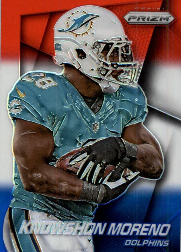 NFL 2014 Panini Prizm Prizms Red White and Blue Pulsar - No 145 - Knowshon Moreno