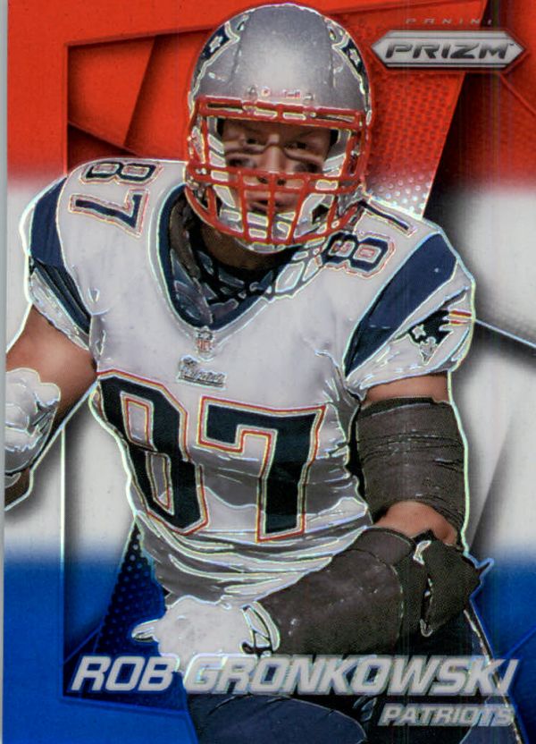 NFL 2014 Panini Prizm Prizms Red White and Blue Pulsar - No 152 - Rob Gronkowski