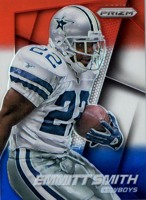 NFL 2014 Panini Prizm Prizms Red White and Blue Pulsar - No 155 - Emmitt Smith