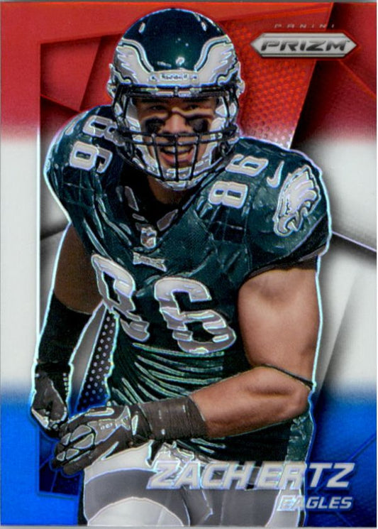 NFL 2014 Panini Prizm Prizms Red White and Blue Pulsar - No 184 - Zach Ertz