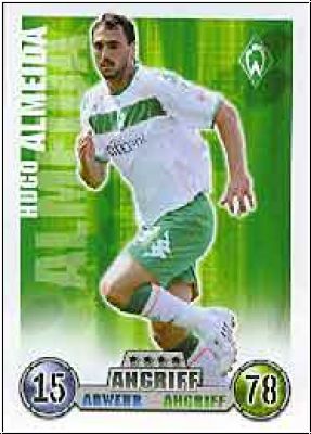 Soccer 2009 Topps Match Attax - No 69 - Hugo Almeida