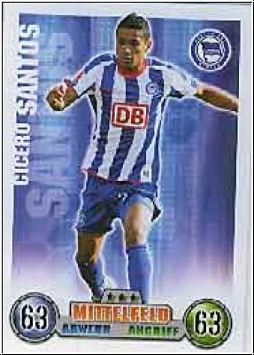 Soccer 2009 Topps Match Attax - No 7 - Cicero Santos