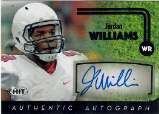 NFL 2016 SAGE Hit Autographs - No A81 - Jordan Williams
