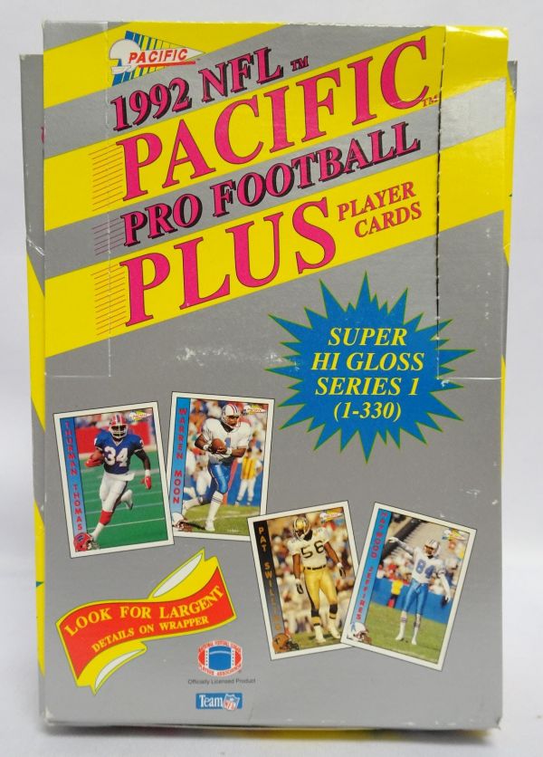 NFL 1992 Pacific Plus Series 1 Wax Box