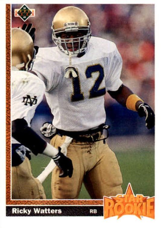 NFL 1991 Upper Deck - No 9 - Ricky Watters