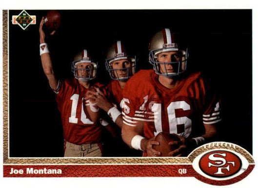 NFL 1991 Upper Deck - No 54 - Joe Montana