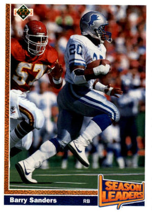 NFL 1991 Upper Deck - No 4001 - Barry Sanders