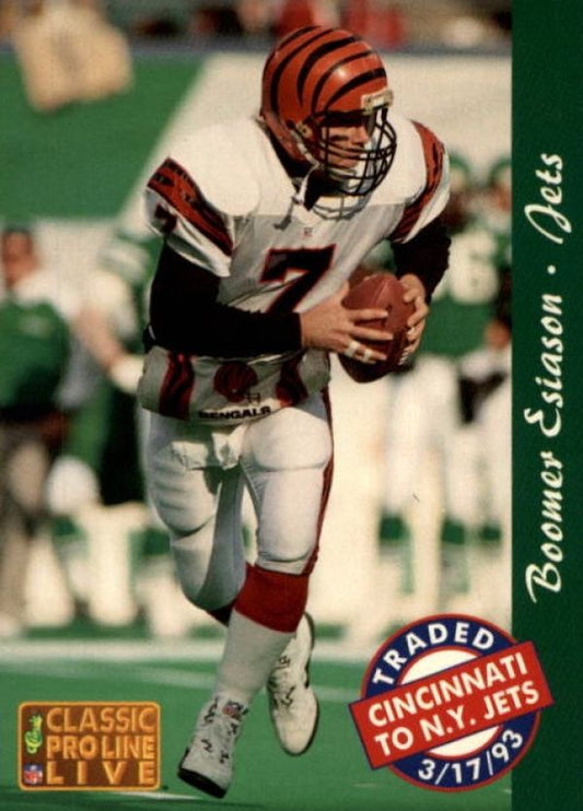NFL 1993 Pro Line Live - No 198 - Boomer Esiason