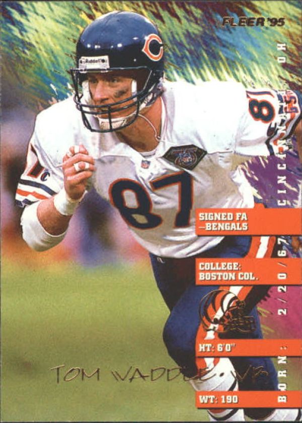 NFL 1995 Fleer - No 59 - Tom Waddle