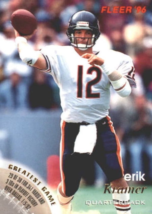 NFL 1996 Fleer - No 25 - Erik Kramer