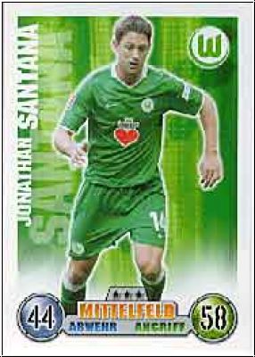 Soccer 2009 Topps Match Attax - No 319 - Jonathan Santana