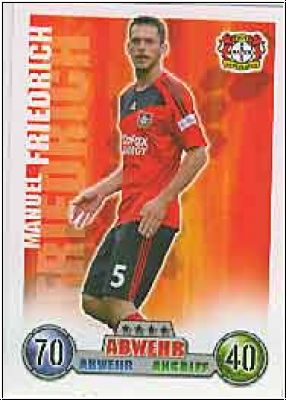 Soccer 2009 Topps Match Attax - No 223 - Manuel Friedrich