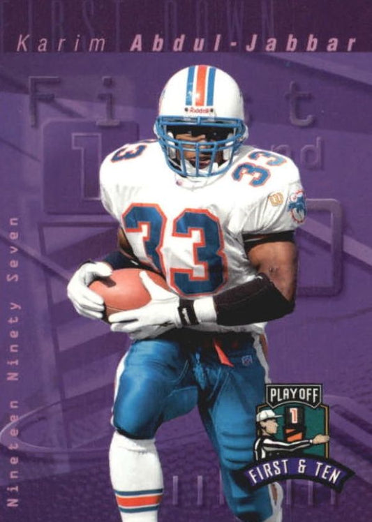 NFL 1997 Playoff First and Ten - No 104 - Karim Abdul-Jabbar