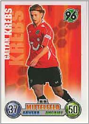 Fussball 2009 Topps Match Attax - No 154 - Gaetan Krebs